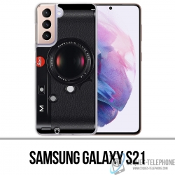 Custodia per Samsung Galaxy S21 - Fotocamera vintage nera