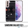 Coque Samsung Galaxy S21 - Appareil Photo Vintage Noir