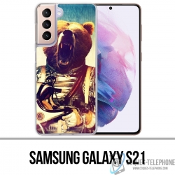 Custodia per Samsung Galaxy S21 - Orso astronauta