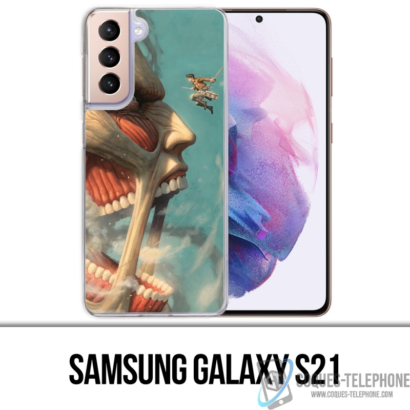 Custodia per Samsung Galaxy S21 - Attack On Titan Art