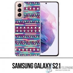 Coque Samsung Galaxy S21 - Azteque Rose
