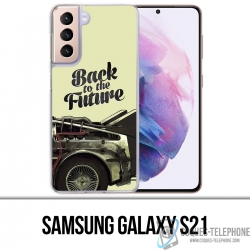 Coque Samsung Galaxy S21 - Back To The Future Delorean