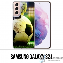 Coque Samsung Galaxy S21 - Ballon Football Pied