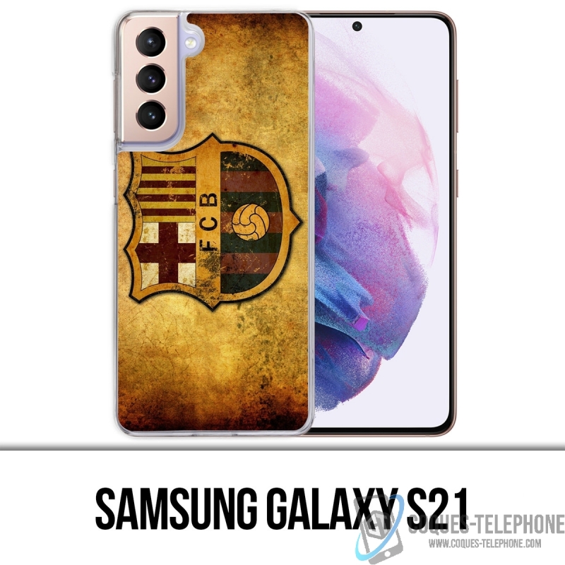 Coque Samsung Galaxy S21 - Barcelone Vintage Football