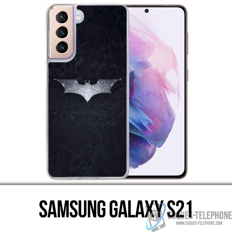 Coque Samsung Galaxy S21 - Batman Logo Dark Knight