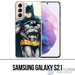 Coque Samsung Galaxy S21 - Batman Paint Art