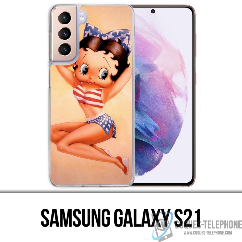 Coque Samsung Galaxy S21 - Betty Boop Vintage