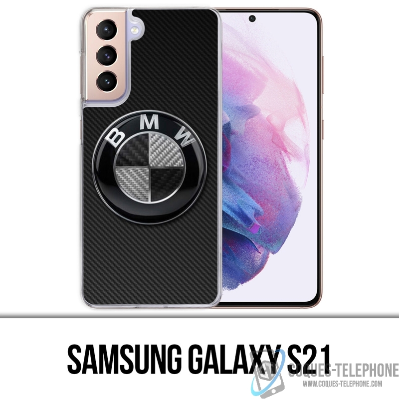 Case for Samsung Galaxy S21 - Bmw Logo Carbon