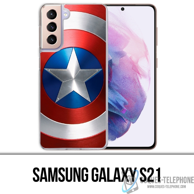 Custodia per Samsung Galaxy S21 - Captain America Avengers Shield