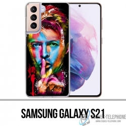 Custodia per Samsung Galaxy S21 - Bowie multicolore