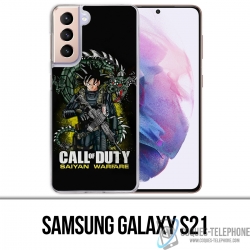 Coque Samsung Galaxy S21 - Call Of Duty X Dragon Ball Saiyan Warfare