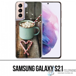 Custodia per Samsung Galaxy S21 - Marshmallow al cioccolato caldo