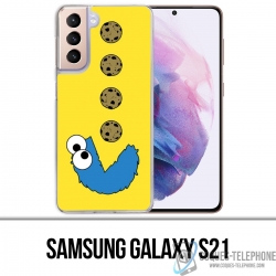 Custodia per Samsung Galaxy S21 - Cookie Monster Pacman