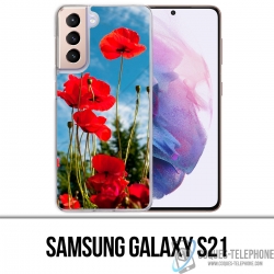 Samsung Galaxy S21 Case - Poppies 1
