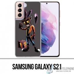 Custodia per Samsung Galaxy S21 - Maschera Crash Bandicoot