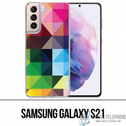 Samsung Galaxy S21 Case - Multicolored Cubes