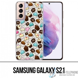 Coque Samsung Galaxy S21 - Cupcake Kawaii