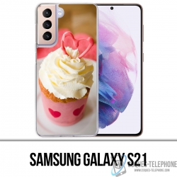 Custodia per Samsung Galaxy S21 - Cupcake rosa