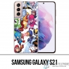 Coque Samsung Galaxy S21 - Cute Marvel Heroes