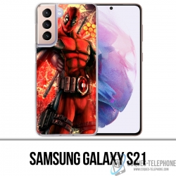 Funda Samsung Galaxy S21 - Cómic de Deadpool