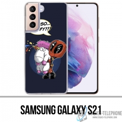 Samsung Galaxy S21 Case - Deadpool Fluffy Unicorn