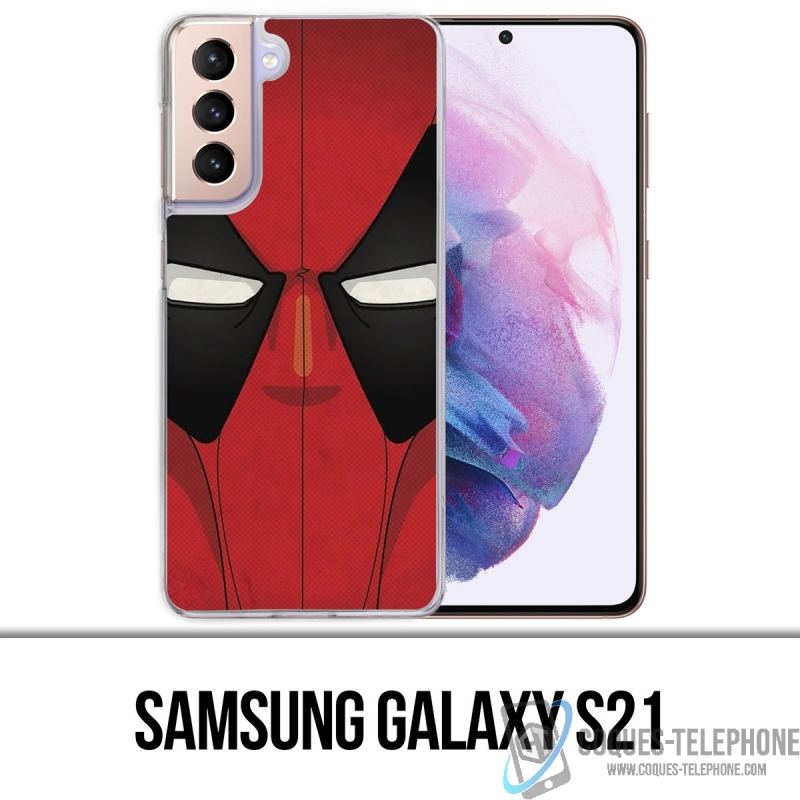 Coque Samsung Galaxy S21 - Deadpool Masque