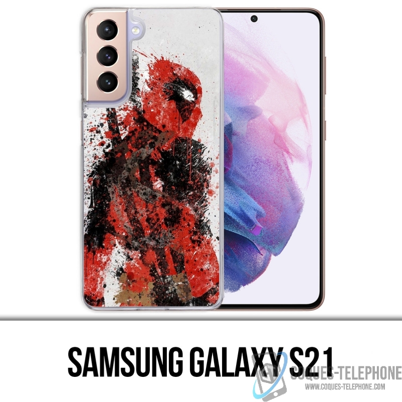 Coque Samsung Galaxy S21 - Deadpool Paintart