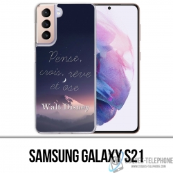 Samsung Galaxy S21 Case - Disney Quote Think Believe