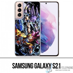 Custodia per Samsung Galaxy S21 - Dragon Ball Goku vs Beerus