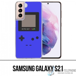 Custodia per Samsung Galaxy S21 - Game Boy Color blu