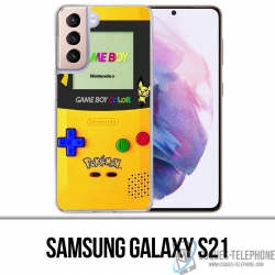 Custodia per Samsung Galaxy S21 - Game Boy Color Pikachu Pokémon Giallo