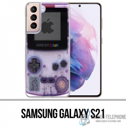 Custodia per Samsung Galaxy S21 - Game Boy Color Purple