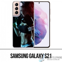 Coque Samsung Galaxy S21 - Girl Boxe