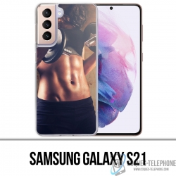 Coque Samsung Galaxy S21 - Girl Musculation