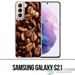 Coque Samsung Galaxy S21 - Grains Café