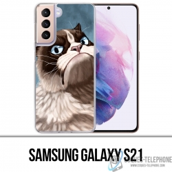 Samsung Galaxy S21 Case - Grumpy Cat