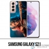 Custodia per Samsung Galaxy S21 - Harley Quinn Bat