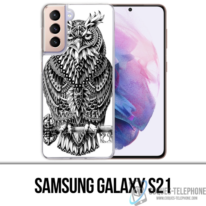 Samsung Galaxy S21 Case - Aztec Owl