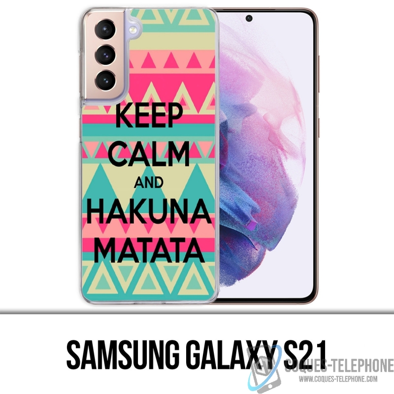 Funda Samsung Galaxy S21 - Keep Calm Hakuna Mattata