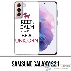 Samsung Galaxy S21 case - Keep Calm Unicorn Unicorn