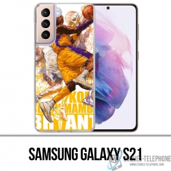Coque Samsung Galaxy S21 - Kobe Bryant Cartoon Nba