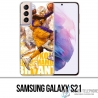 Custodia per Samsung Galaxy S21 - Kobe Bryant Cartoon Nba