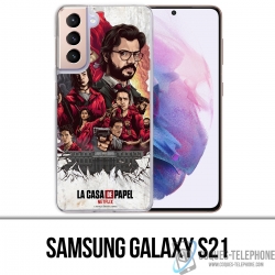 Coque Samsung Galaxy S21 - La Casa De Papel - Comics Paint