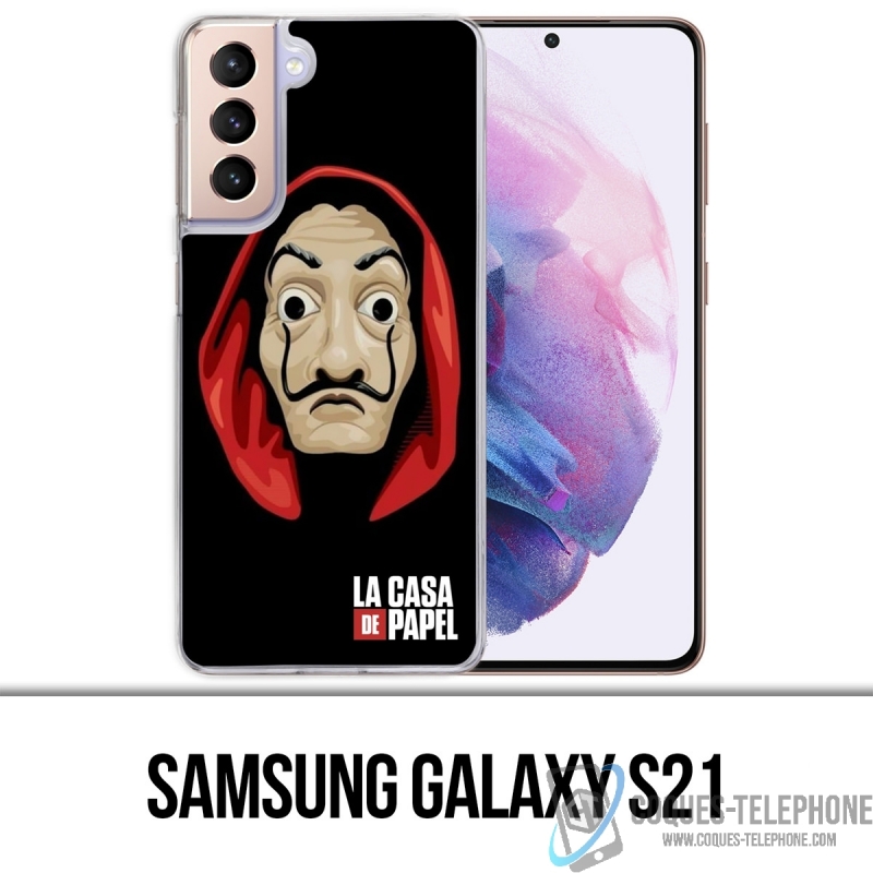 Custodia per Samsung Galaxy S21 - La Casa De Papel - Maschera Dalì