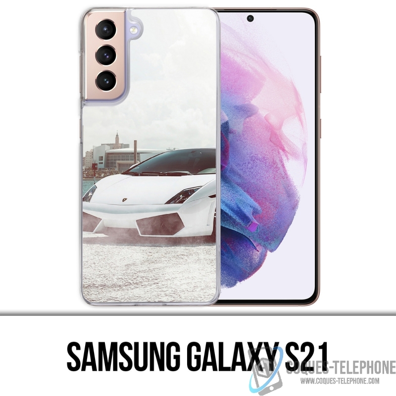 Coque Samsung Galaxy S21 - Lamborghini Voiture