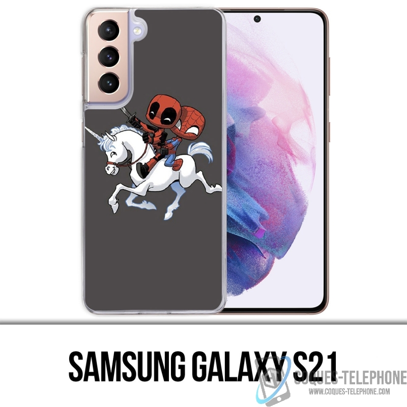 Samsung Galaxy S21 Case - Unicorn Deadpool Spiderman