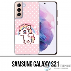 Coque Samsung Galaxy S21 - Licorne Kawaii