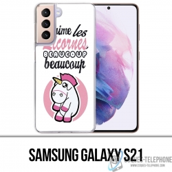 Funda Samsung Galaxy S21 - Unicornios