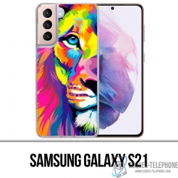 Samsung Galaxy S21 Case - Multicolor Lion