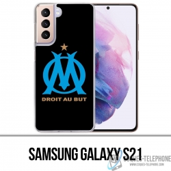 Funda Samsung Galaxy S21 - Om Marseille Logo Negra